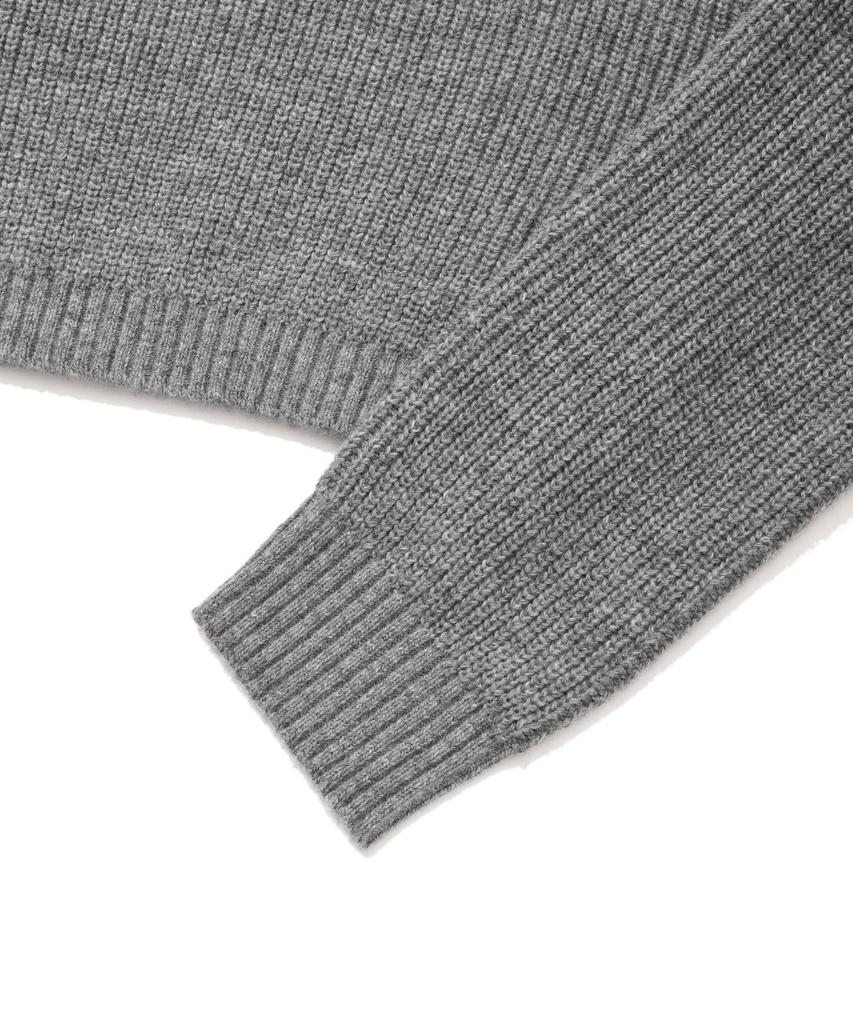 Covernat Woman Layered Long Knit Dress Melange Gray