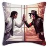 Custom Super Star Michael Jackson Pillow Covers Cartoon Sofa Decorative Home Doublesided Printing Short Plush Cute Cushion Cover