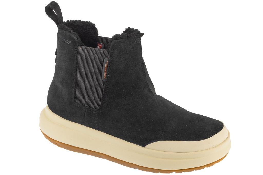 Merrell Marquette Thermo Pull On WP, Womens Black Winter Boots