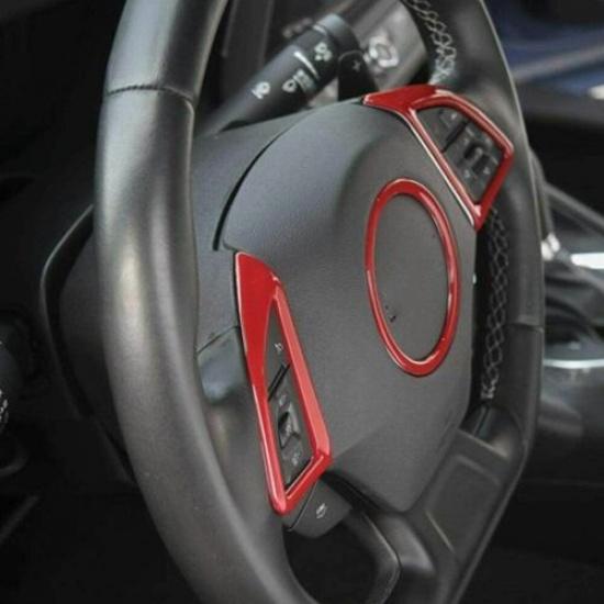 Steering Wheel Moulding Frame Trim Cover Accessories for 2017+ Chevrolet Camaro