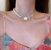 Camellia Pearl Necklace for Women - Unique Clavicle Chain, 2022 Trend