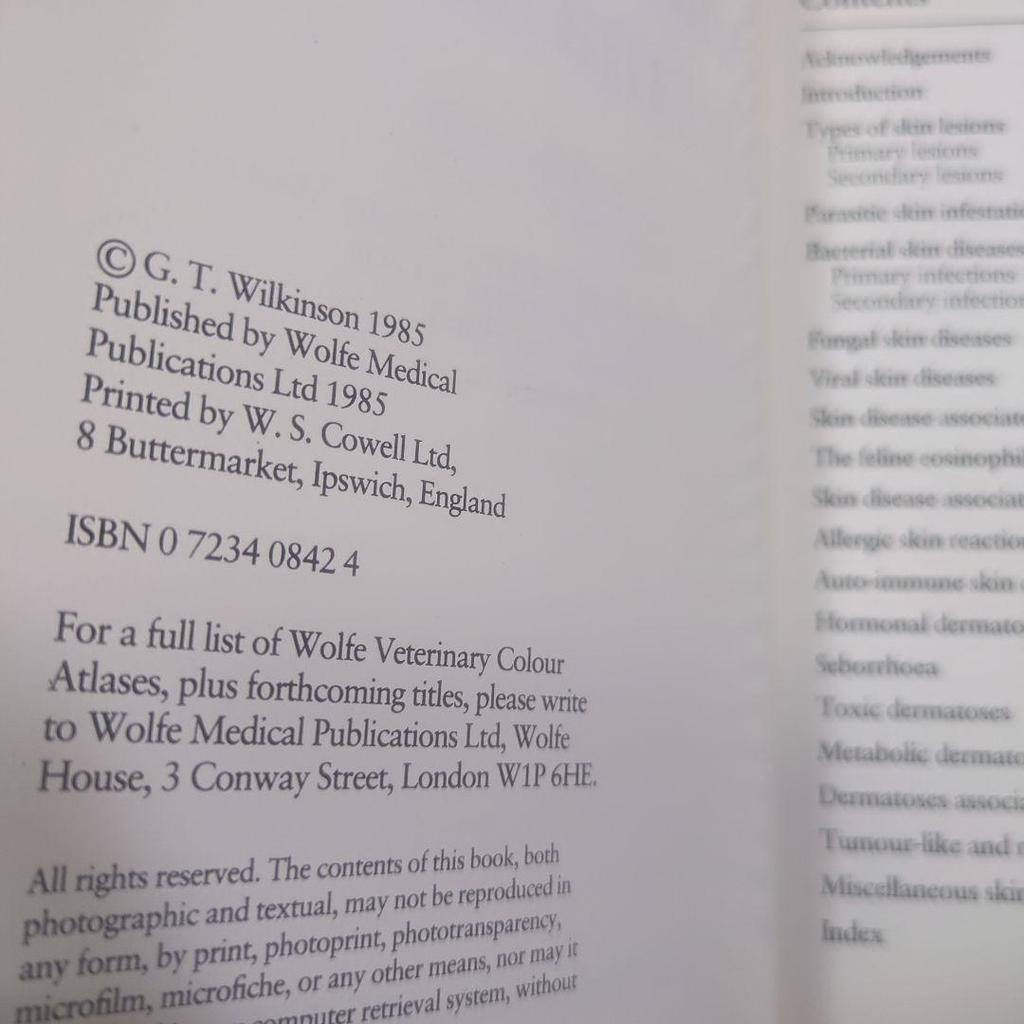 [USED] Small Animal Dermatology