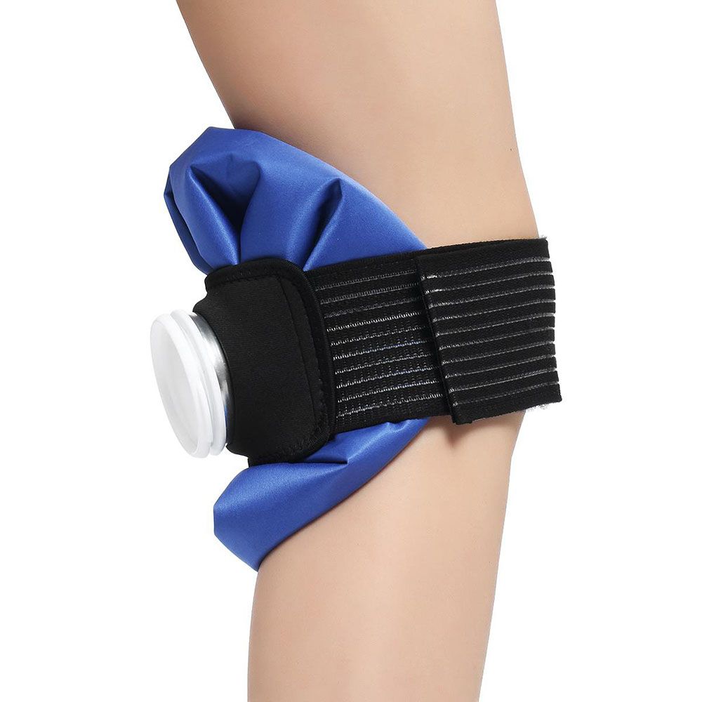 Reusable Injury Care Pain Relief Cooler Bag Ice Pack Elastic Tie Belt Pack Protector