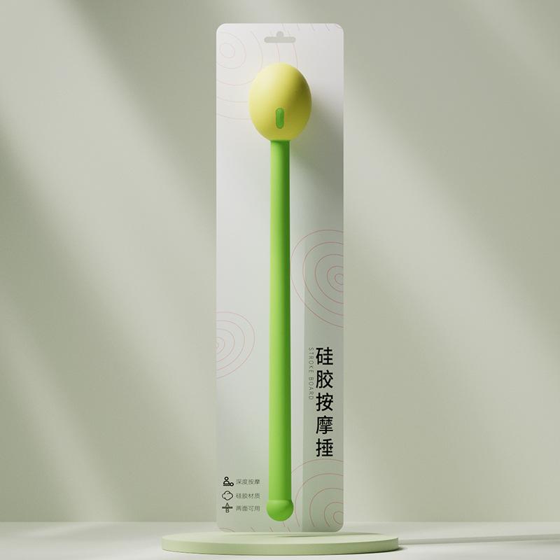 Silicone Massage Hammer Multifunctional Shoulder Neck Body Muscle Knocking Relaxation Portable Manual Silicone Massage Hammer