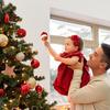 Topper For Christmas Tree Golf Basketball Baseball Holiday Decor Tree Top Decoration Ornament For Fans Study Church Office