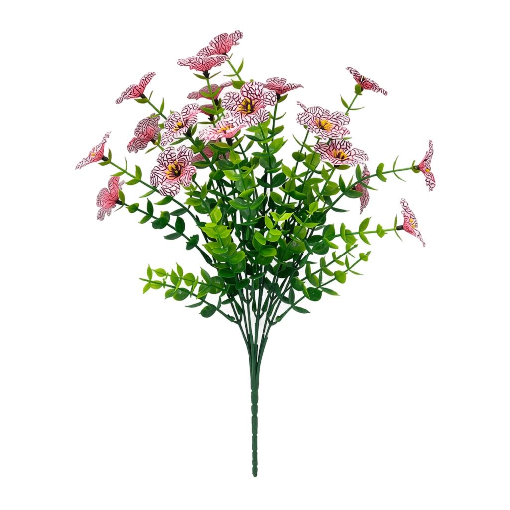 Artificial Eucalyptus Branch Arrangement with Multiple Stems Realistic Desktop Decorative Plant for Home Office Living Room Display