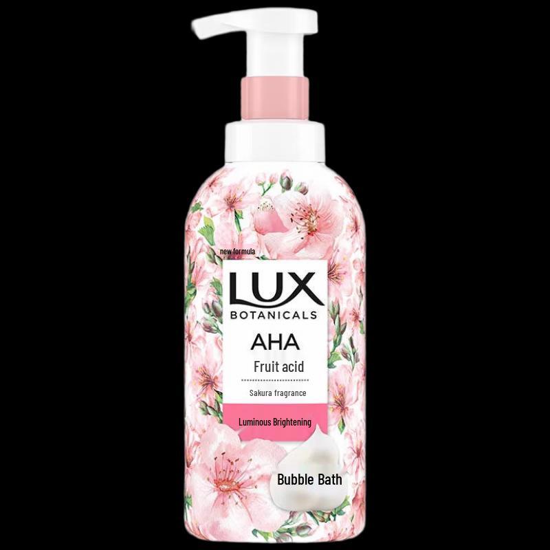 Lux Cherry Blossom Plant Essential Oil Bubble Shower Gel