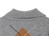 European Fashion Casual Knitwear with Vertical Rhombus Pattern