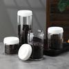 Transparent High Borosilicate Glass Airtight Canisters Various Sizes Household Coffee Storage Jars One-Click Damp-Proof Holders