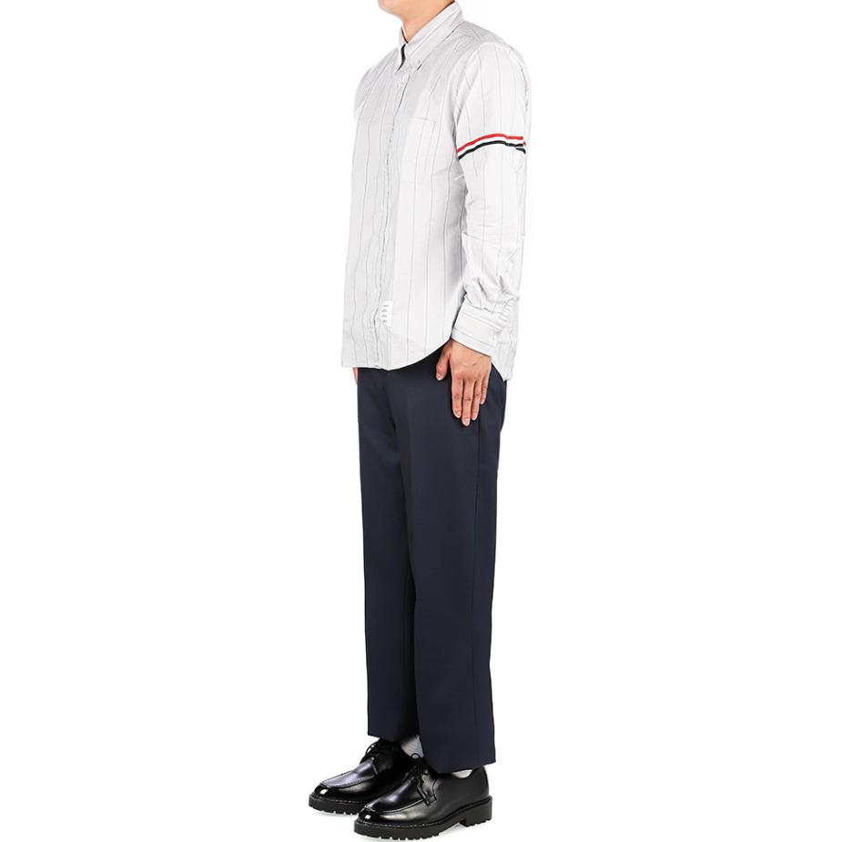 THOM BROWNE Rwb Striped Long Sleeved Shirt MWL301O-07720-035