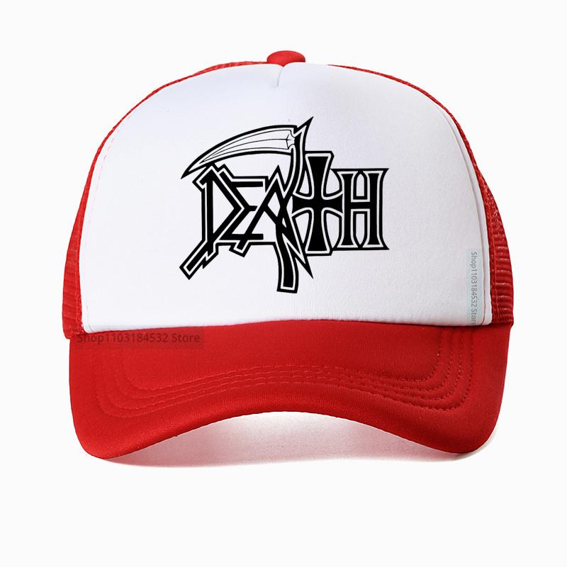 Death Metal Band Baseball Cap Rock Fan Hat Summer Fashion Unisex Mesh Breathable Sun Hats Outdoor Casual Trucker Caps