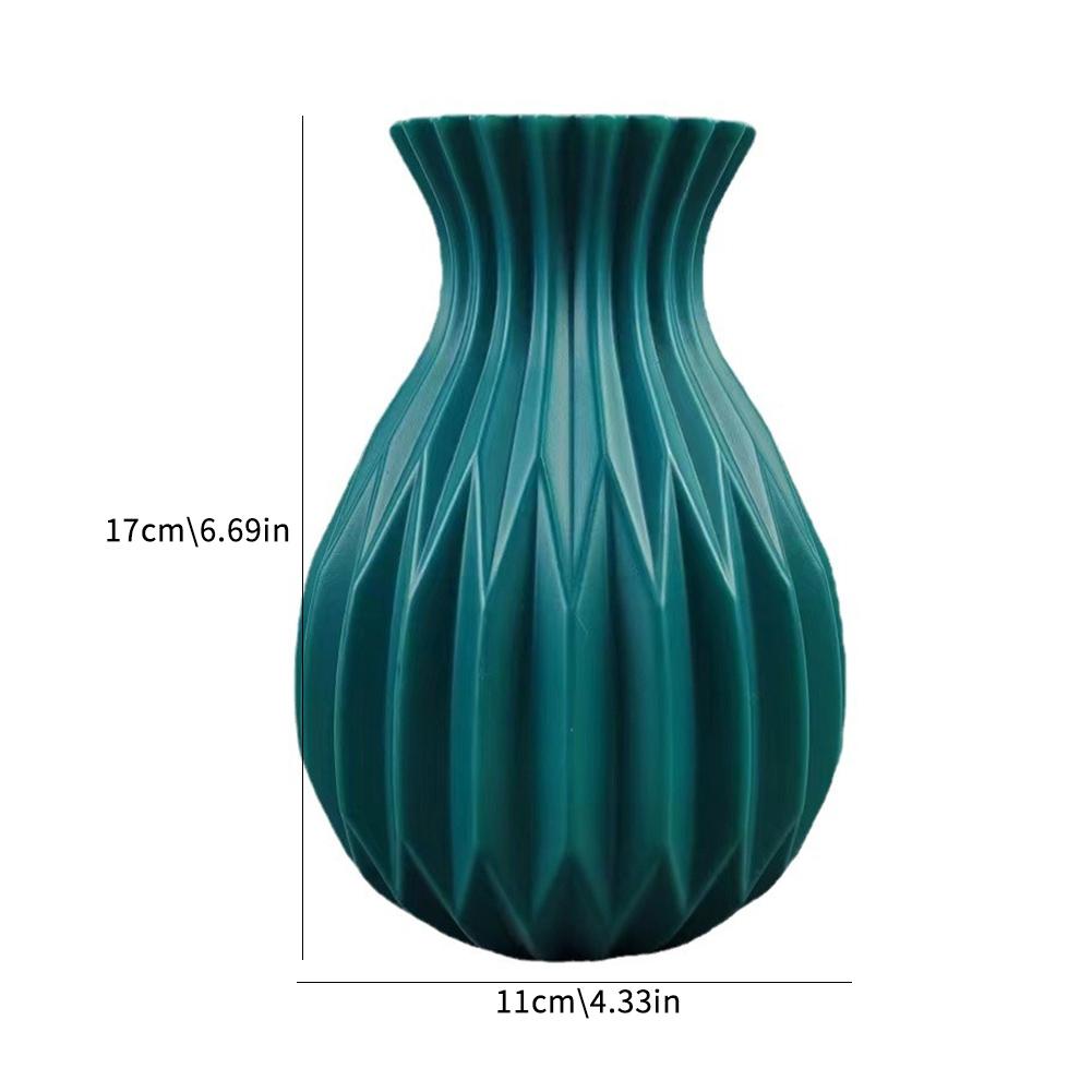 Imitation Ceramics Plastic Vase Creative Flower Arrangement Decoration
