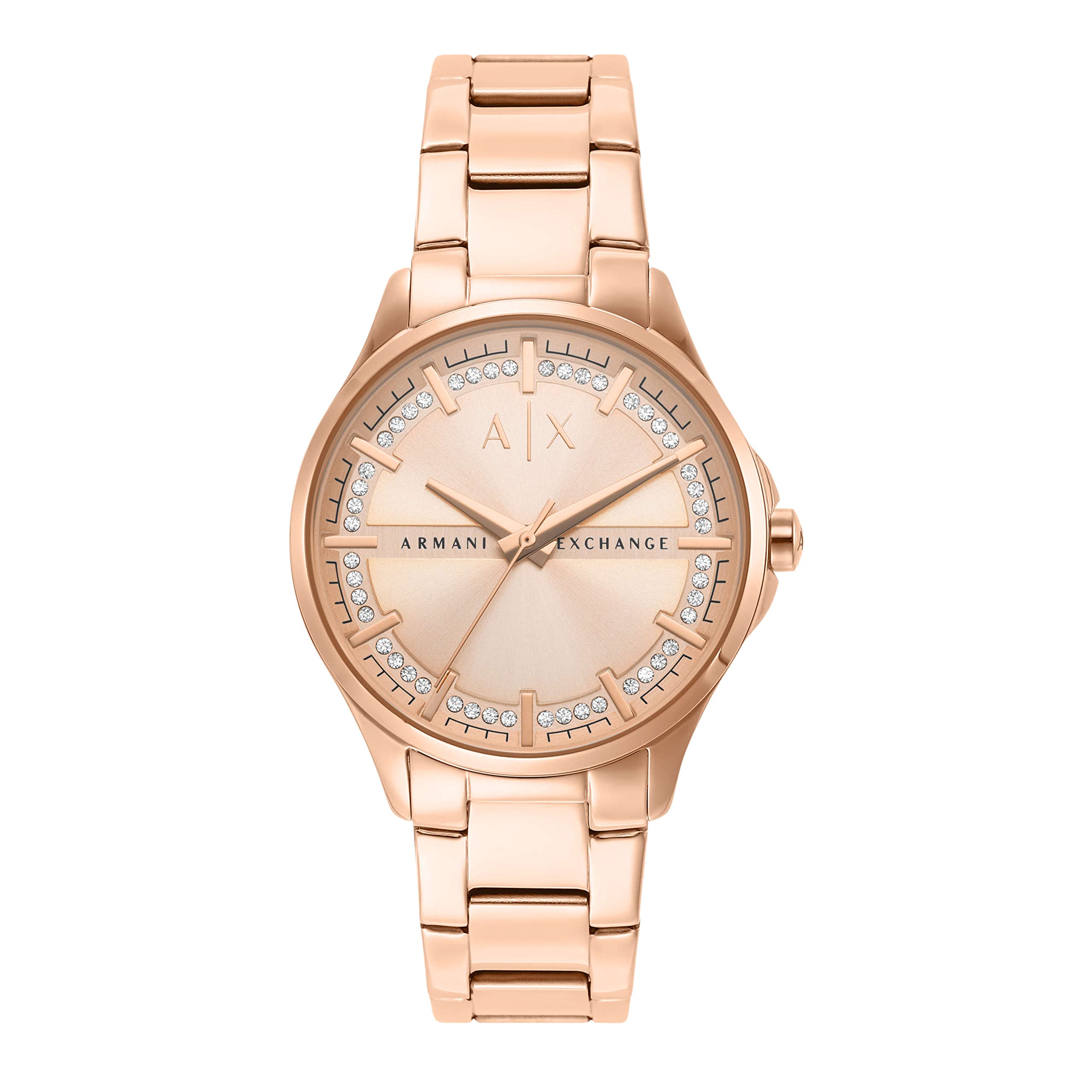 

[AX Armani Exchange] Watch Lady Hampton AX5264 Women s Rose Gold Genuine Imported Product