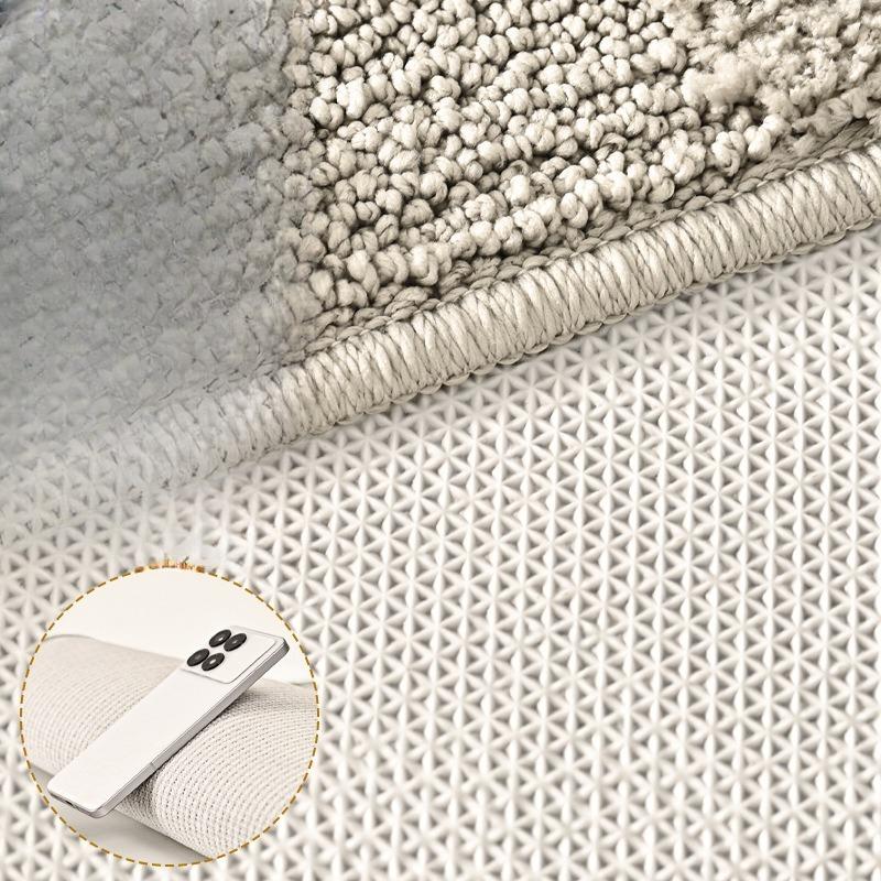 2pcs/set Home Flocked Bathroom Floor Mat Leaf High and Low Strong Absorbent Blanket Anti-slip Mat Quick-drying Foot Mat Dacron