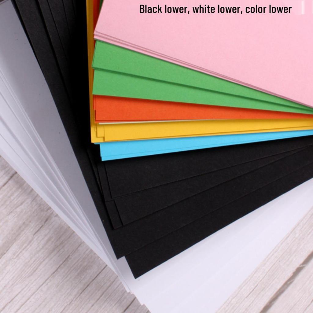 A4 Color & Black/White Cardstock, 200g, for Kids' Crafts & Art, Free Shipping