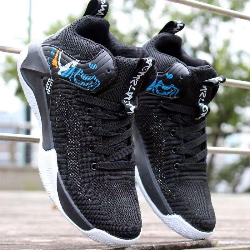 Scarpe da basket primavera e autunno nuove mesh fly-woven traspiranti leggere scarpe sportive con plateau scarpe casual per giovani