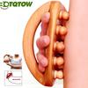 1 Stück Holztherapie Faszienlösung Massage, Manueller Triggerpunkt Cellulite Massagegerät, Hölzerne Massagebürste Guasha Körperformungswerkzeug