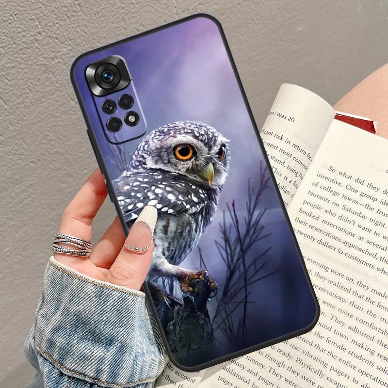 Cartoon Owl Phone Case For Xiaomi Redmi Note 14 13 12 11 9 10 15 Pro Plus 10C 12C 13C 14C 15C Cover