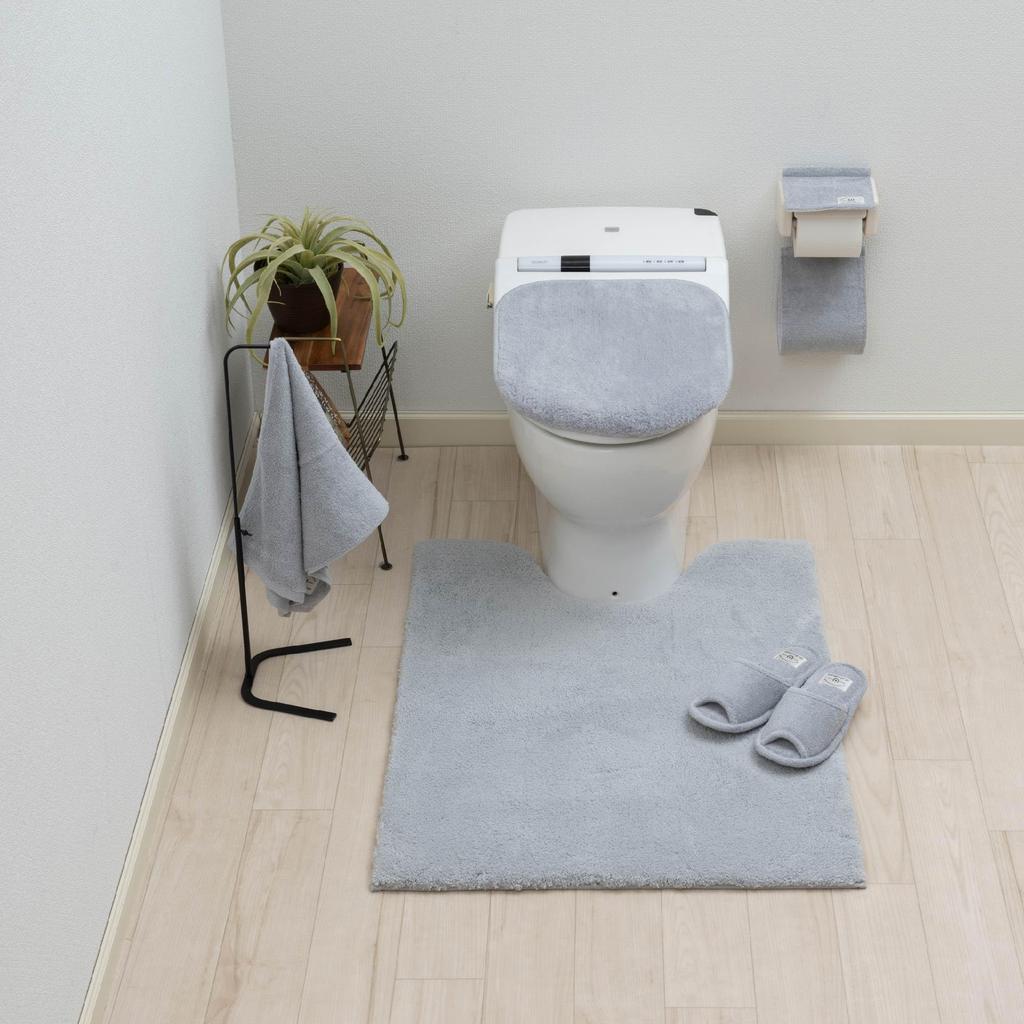 Senko Cushioni 3 Toilet 90 x 70 70049 [BB Collection] Mat, Approx. cm, Gray,