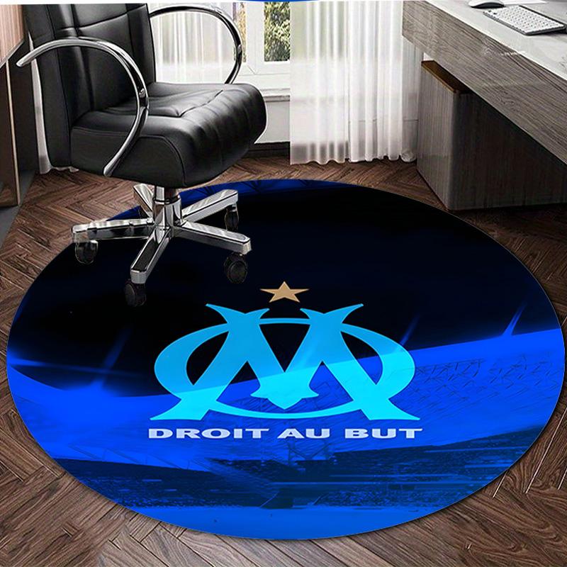 1pc Football Team (75) Design Printed Area Round Carpet for Bedroom Living Room Home Decor Rugs Mat Non Slip Mat Rug for Bedside