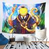 Assassination Classroom Octopus Koro Sensei Tapestry Wall Hanging Aesthetic Home Decor Tapestries for Living Room Bedroom