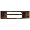 Wall Mounted TV Cabinet Smoked Oak Finish 100 X 30 X 26.5 Cm Particleboard