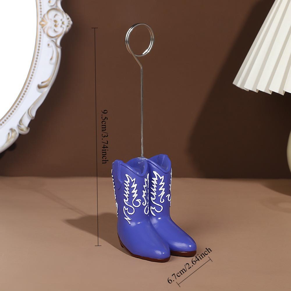 1PC Resin Personalized Colorful Boot Ornaments Creative Crafts Flat Pattern Patent Leather Fashionable Women's Shoes Ornaments