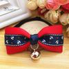 Bowknot Metal Bell Pendant Fashion Printed Pet Dog Cats Puppy Bow Tie Collar