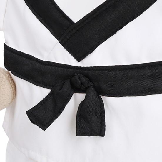 Dog Martial Art Costume Pet Coat with Hands Hook And Loop Adjustable Pet Outfit for Cats Dogs Cosplay Dress-up Photography