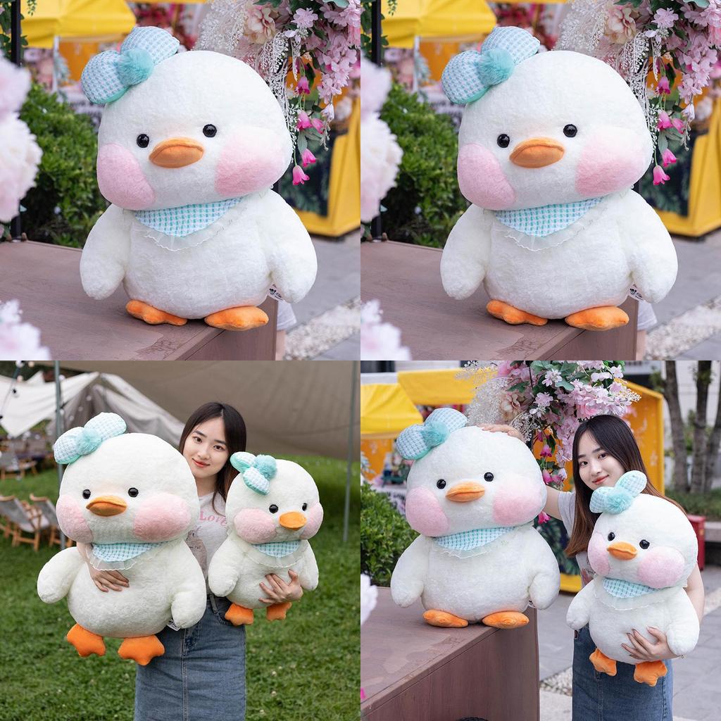Adorable Cute Cartoon Plush Duck Stuffed Toy With Soft Short Plush And Pp Cotton Filling