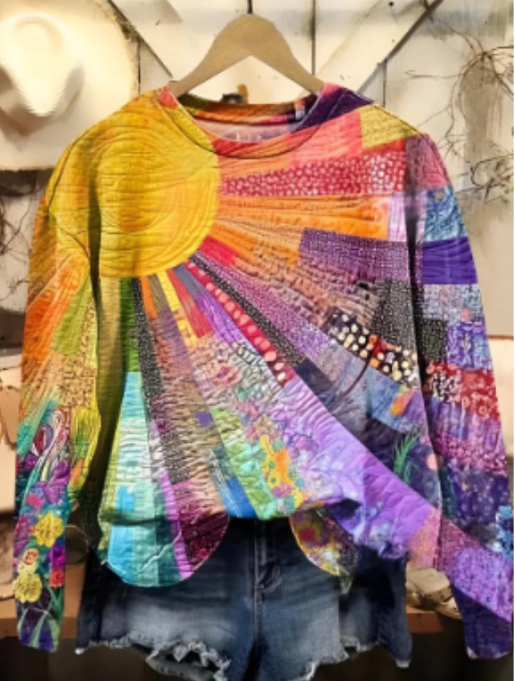 Autumn and winter high street printing retro printing sweater men's and women's same loose hooded pullover sweater