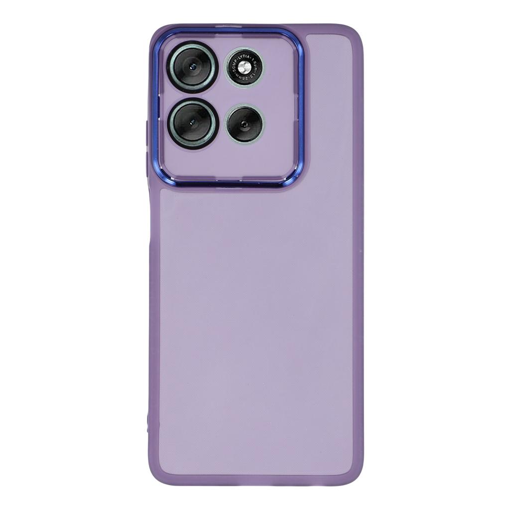 For Motorola Moto G86 5G Case Electroplated Camera Frame TPU Phone Cover