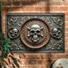 Metal Wall Art Skull Poster 3D Visual Effect Retro Bar Decoration