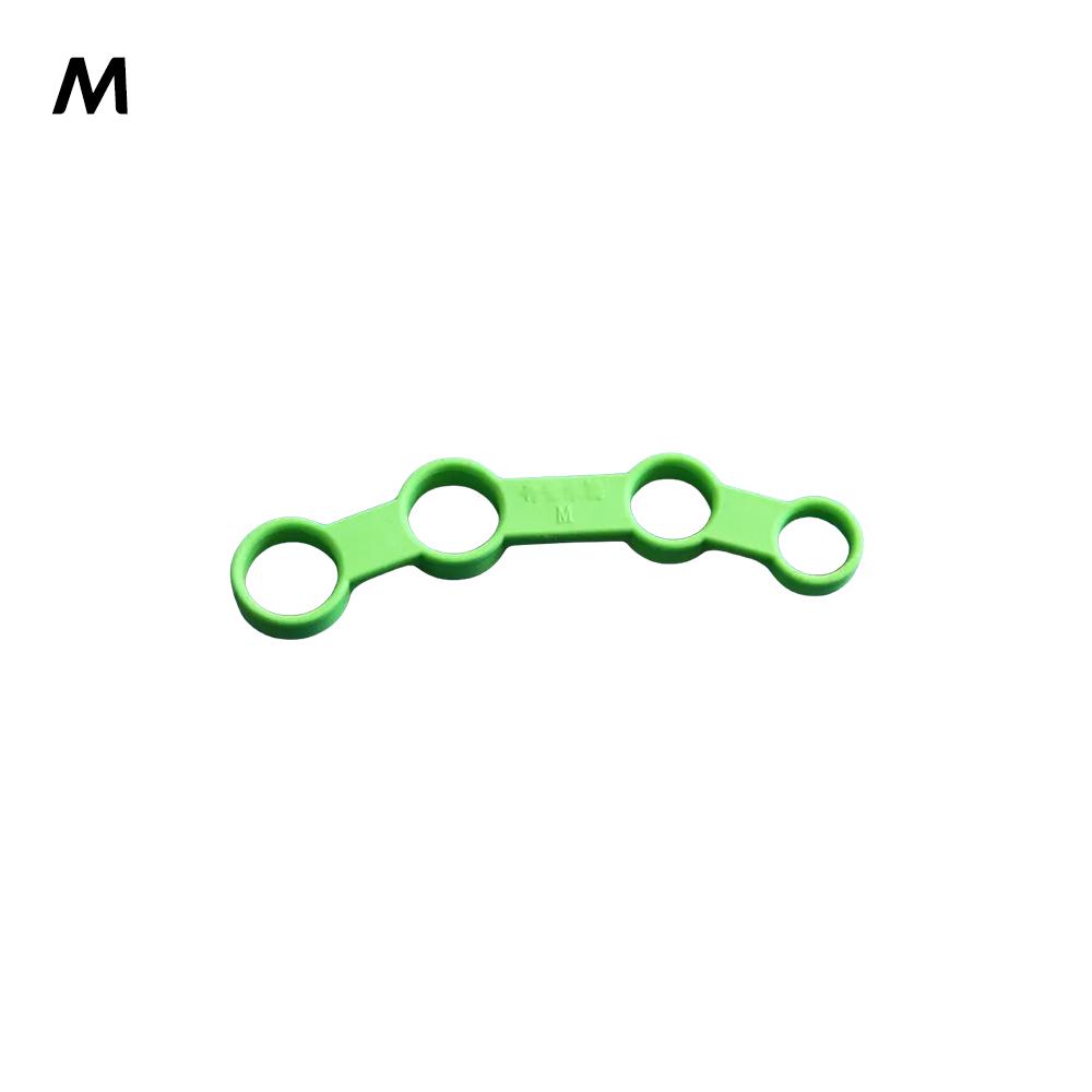 Guitar Finger Expansion Sleeve - Green, Size M/L, ABS Material, Finger Force Practice Tool for Electric Acoustic Guitar, Bass