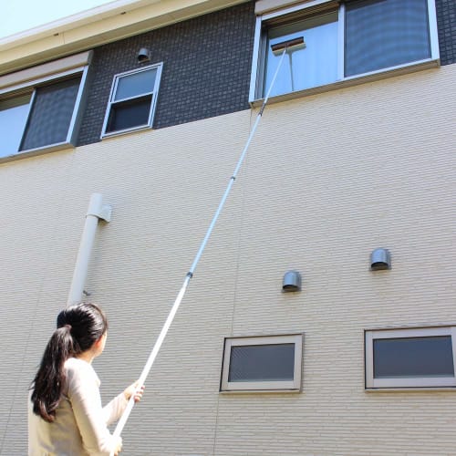 Azuma Industries Aluminum Telescopic Handle and Connecting Handle Set (3-section Telescopic Handle + 1 Main Handle) Handle Only, Lightweight and Rust-