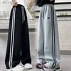 4-14Y Girls Sweatpant Side Striped Junior Fleece-lined and Thickened Girl Sports Pant Elastic Waist School Girl Straight Pant Dog Print Trouser