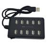 Expansion Dock High-speed 10 in 1 Transmission Multifunctional USB2.0 Portable Splitter Cable Hub