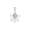 Pear Moonstone Pendant: Sparkling 925 Sterling Silver Lotus Jewelry