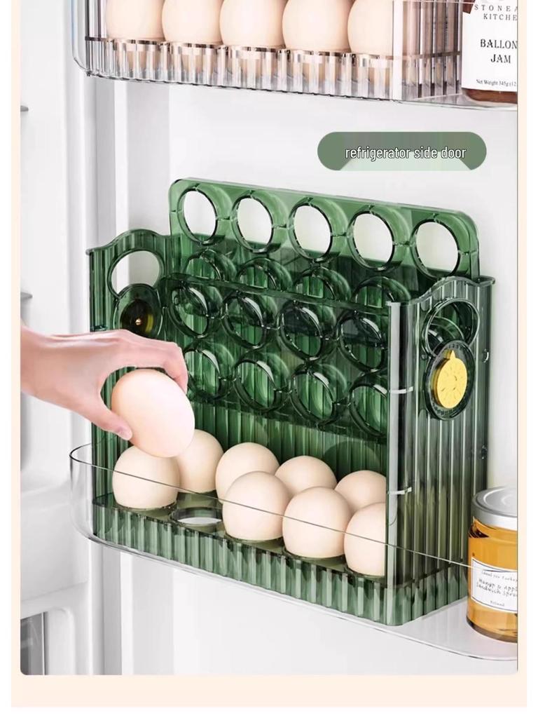 Automatischer Klappdeckel Eieraufbewahrungsbehälter für Kühlschrank