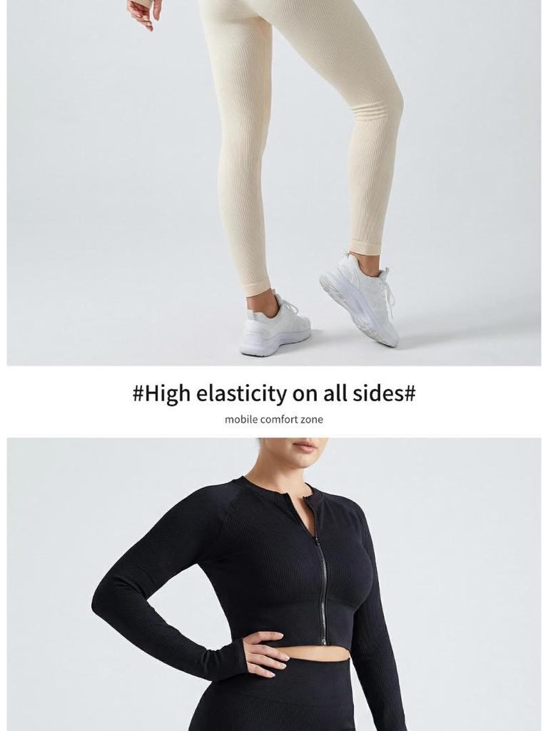Pantaloni da Yoga Senza Cuciture Autunno-Inverno a Vita Alta Sollevamento Glutei con Tessuto Traspirante che Assorbe il Sudore