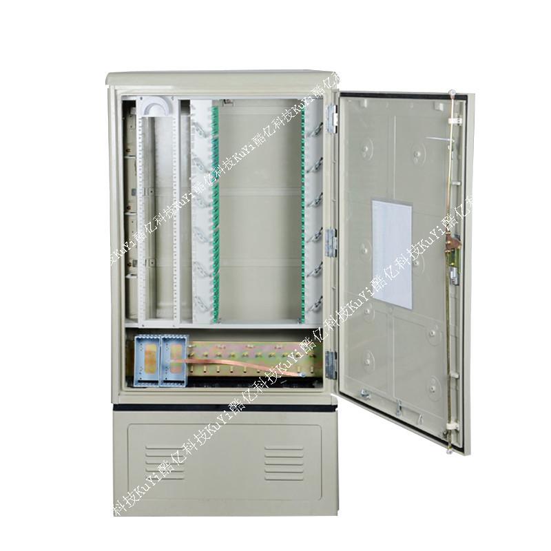 Rainproof Fiber Optic Distribution Box, 288-core, SMC, Cold-rolled Steel, 216-core, Compatible with Telecom, China Unicom, and China Mobile Networks.