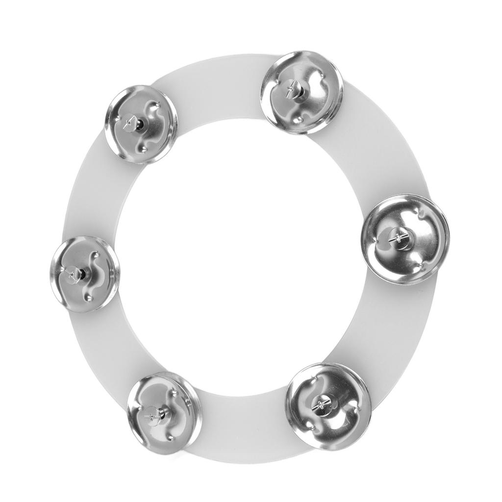 Drum Hi Hat Ring Bell Silicone Double Rows 6 Pieces Cymbal Ching Ring Tambourine
