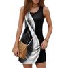 Women's Fashion Casual Print Round Neck Sleeveless Dress
