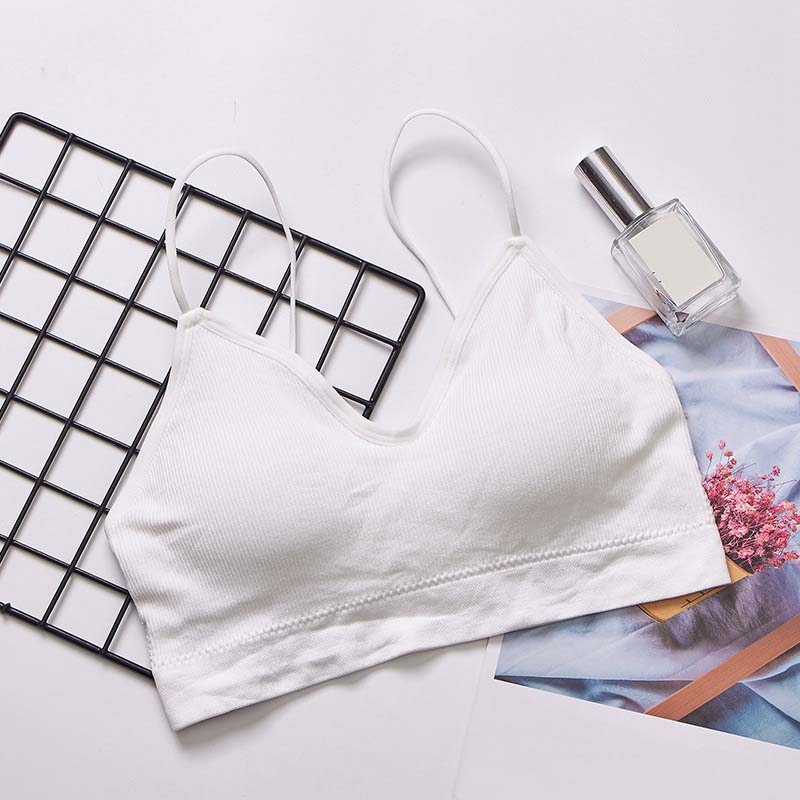 

Бесшовный спортивный бюстгальтер без косточек с толстым ватным тампоном, бюстгальтер на бретелях, нижнее белье, однотонные топы для фитнеса One Size