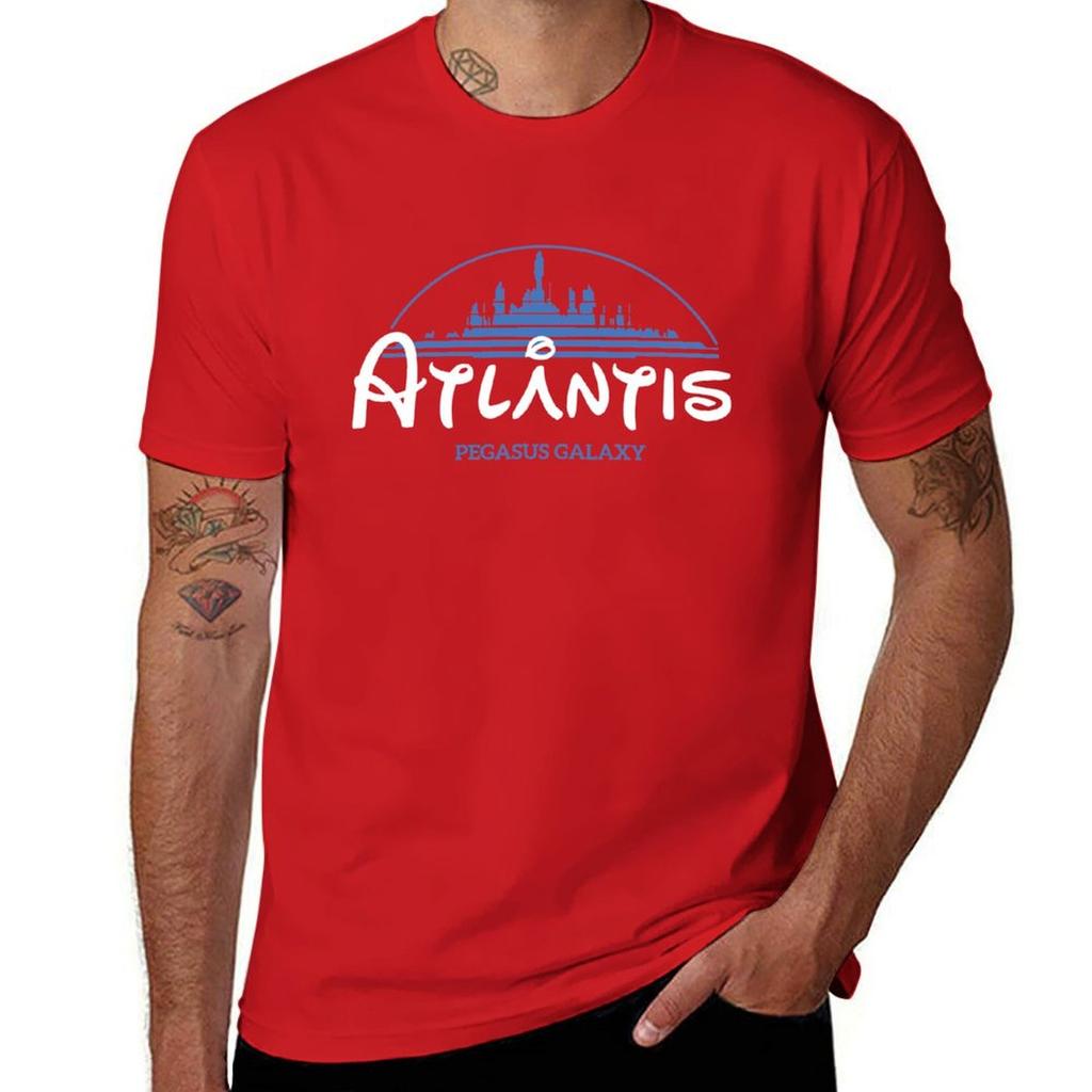 The Wonderfull City Of Atlantis - Stargate - Graphic Tee T-Shirt quick-drying boys whites plus sizes designer t shirt men