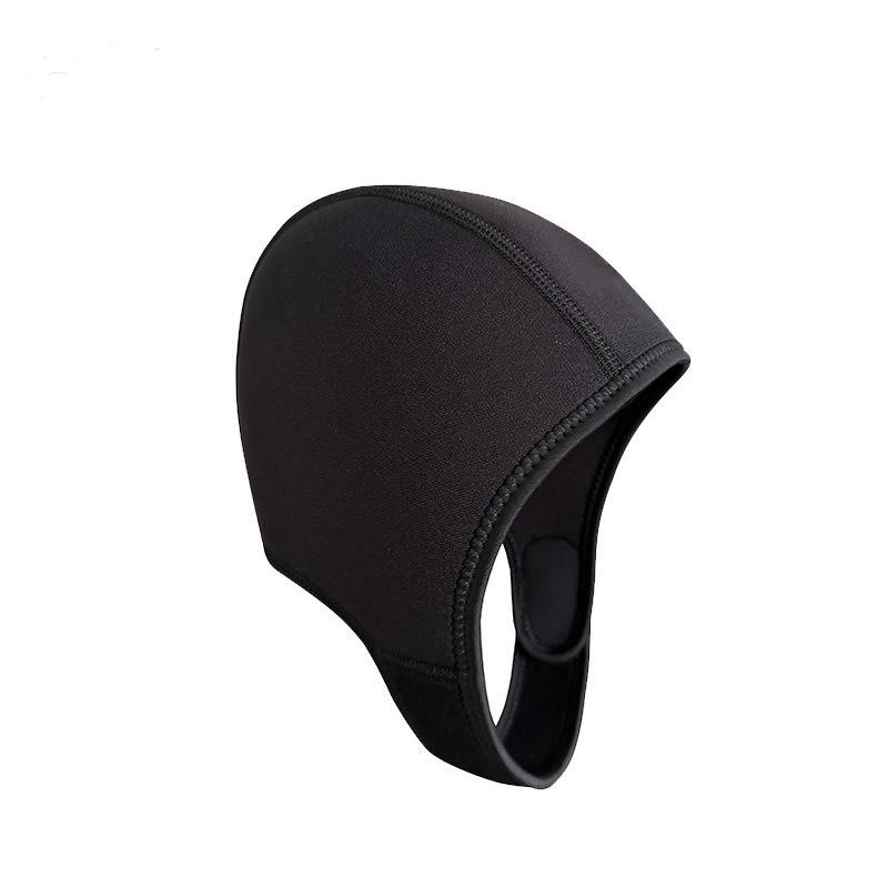 Neoprene Adjustable Caps for Surfing Diving Kayak Rafting Canoe Snorkel Swimming Cap Hat Swim Cap with Chin Strap Diving Hood