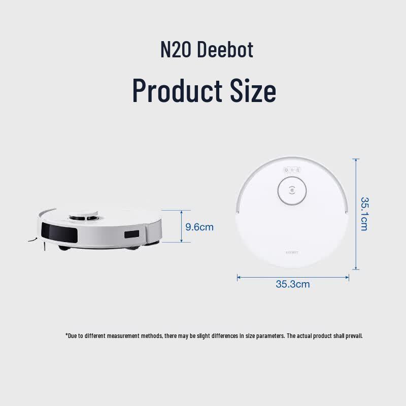 Ecovacs N20 Robotic Vacuum Cleaner CN plug (adapter included)