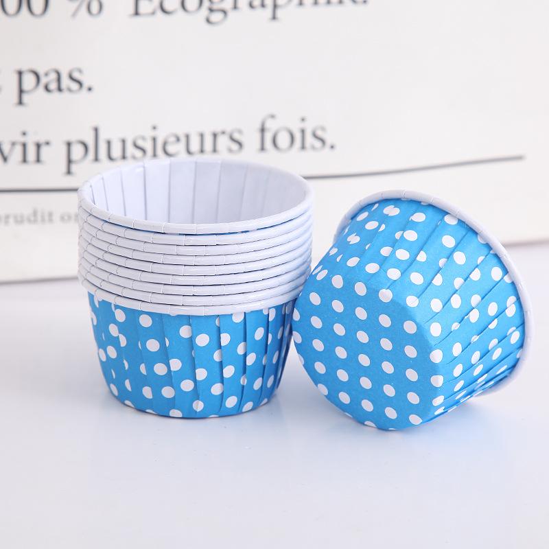 Roll Mouth Cup High Temperature Resistant 50 PCs Thick Baking Cup Baking Cups Medium Large Cake Gold and Silver Cake Paper Cups