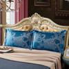 European-style Jacquard Pillowcases A Pair of Adult Pillowcases Single Student Dormitory 74*48cm Silk Satin Pillowcases 2 Pieces