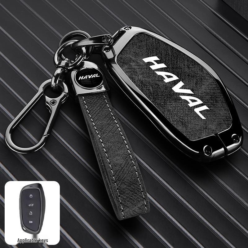 Haval Car Key Case: Great Wall H2S, H6, First Love, Big Dog, M6, H4, F7x, F5, H9 - Zinc Alloy Buckle and Shell.